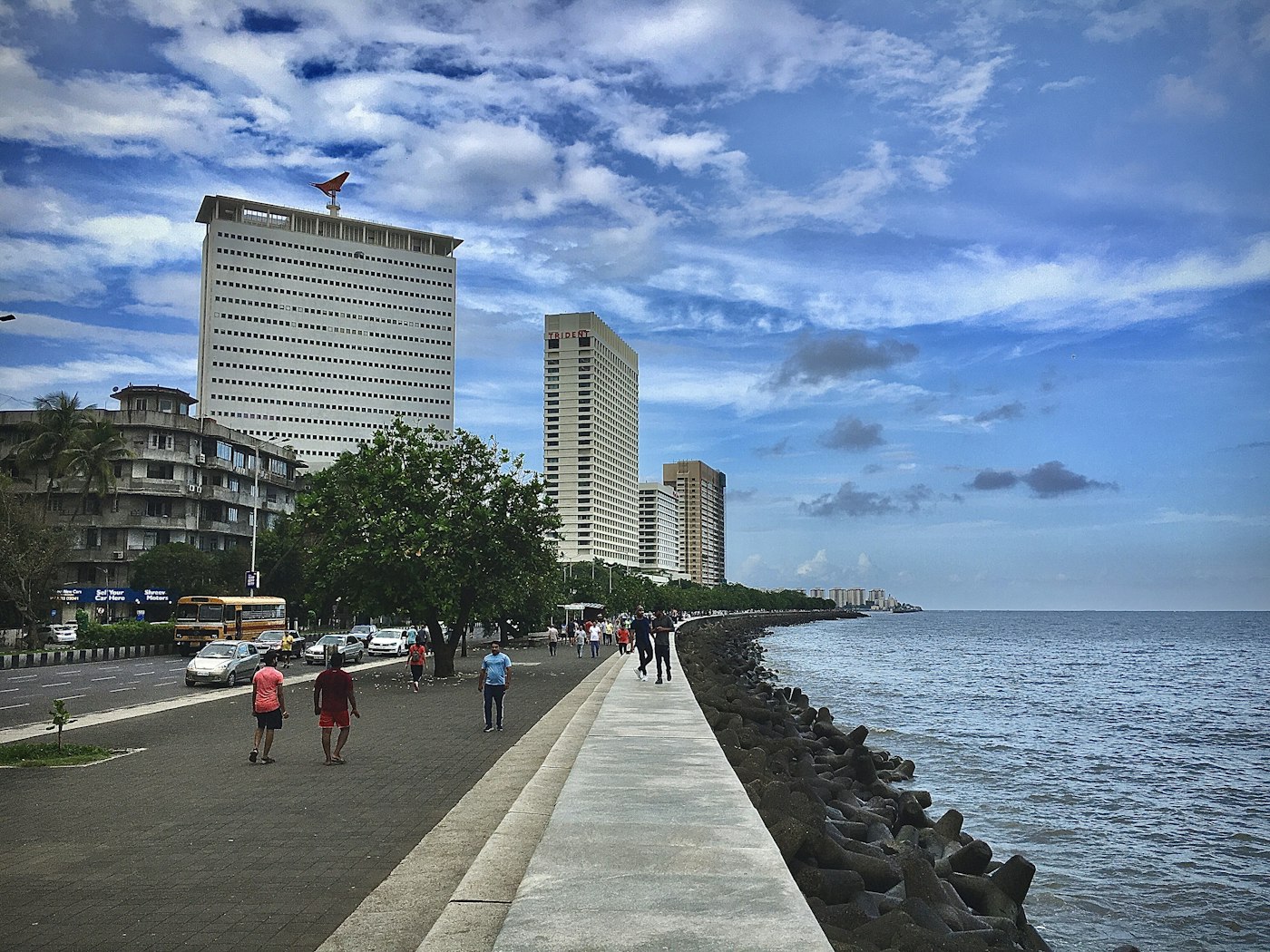Marine Drive promenade, South Mumbai