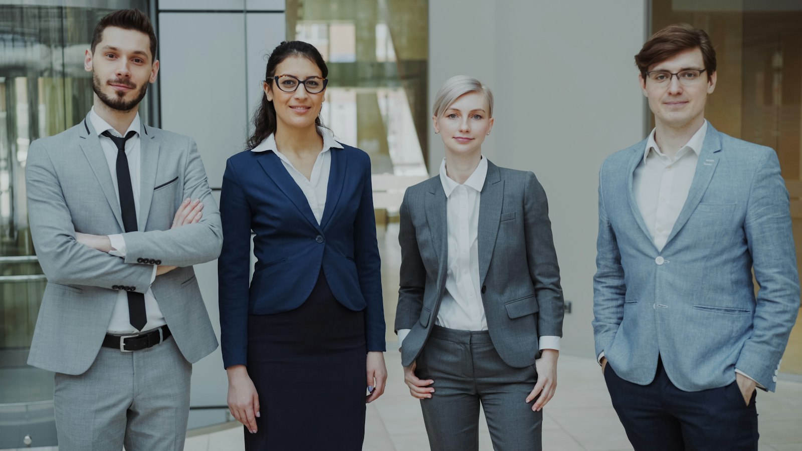 Team of office professionals